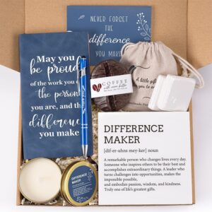 Employee Appreciation Gifts Bulk for Men, Thank You Gift Box for Men with Wooden