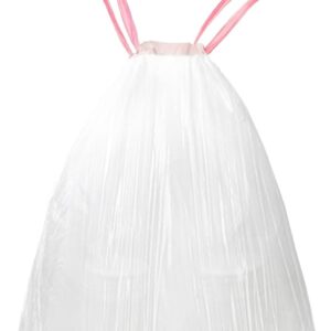 Waikas 1.2 Gallon Small Trash Bags Drawstring, Mini Garbage Bags, 88 Count, 1...