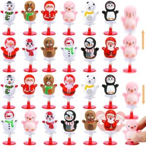 MGparty 24 Pack Christmas Jumping Popper Spring Toys Christmas Party Favors for