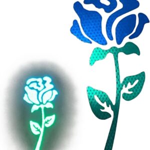 High-Intensity Grade Reflective Rose Car Decal, Customizable, Multiple Colors...