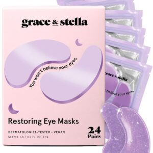 grace & stella Retinol Under Eye Patches for Puffy Eyes & Dark Circles - Rest...