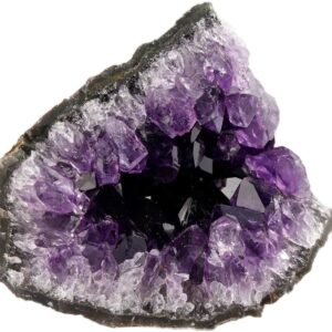 Nupuyai Natural Amethyst Cluster Specimen Stone for Home Decoration, Raw Crys...