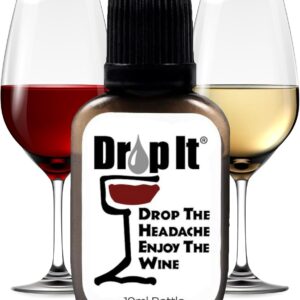 Drop It Wine Drops, Original - 10 mL Bottle - Naturally Reduces Sulfites and ...